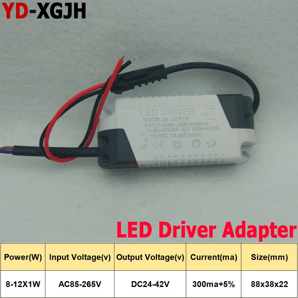 levou pcb rigido externo levou motorista transformador de iluminacao downlight lampada faca voce mesmo acessorios 10 pecas lote 812x1w 280300ma smd5730 01