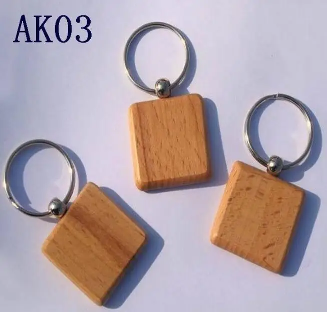 Wholesale 200pcs Blank House Wooden Key Chain DIY Promotion Customized Key Tags Promotional Gifts - Free Shipping SL6098