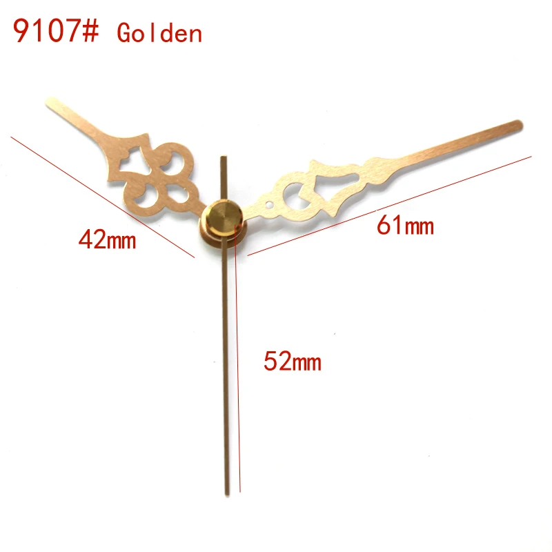 Shaft Short Hands Gold (Just Hands) Metal Aluminum DIY Quartz Clock Accessory High Quality Kits