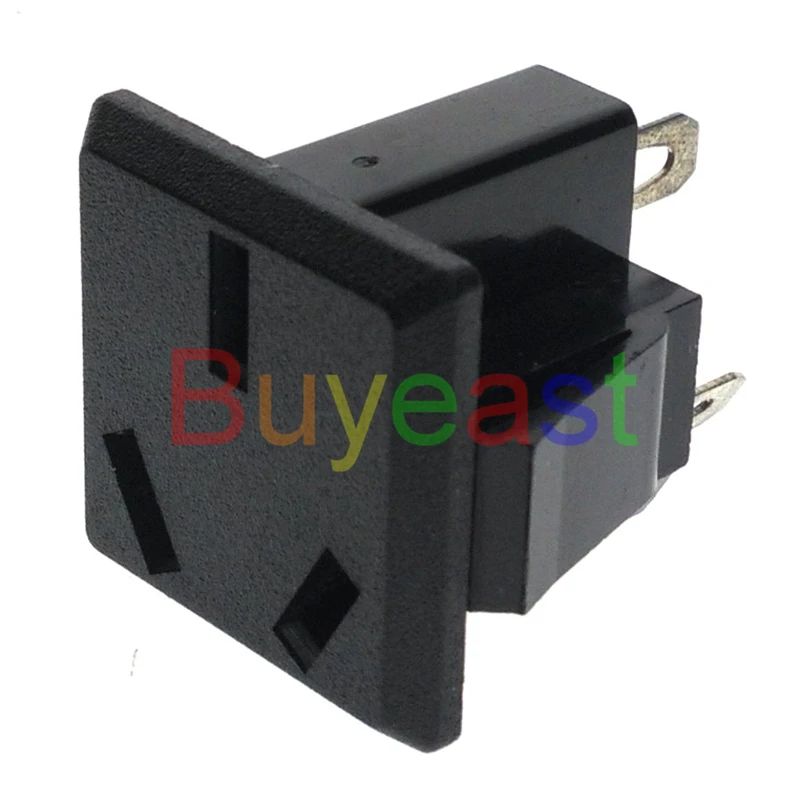 (1 PC) Australian, New Zealand, China (type I) 3 Pins Power Socket Panel Receptacle AC100~250V 10A