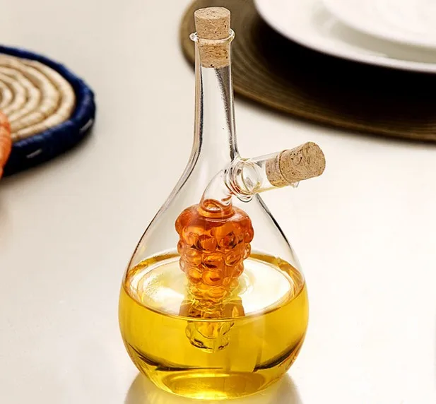 1PC High temperature spice bottle Oil and vinegar galss bottle sauce glass jar sealed seasoning glass storage wine bottles X 010