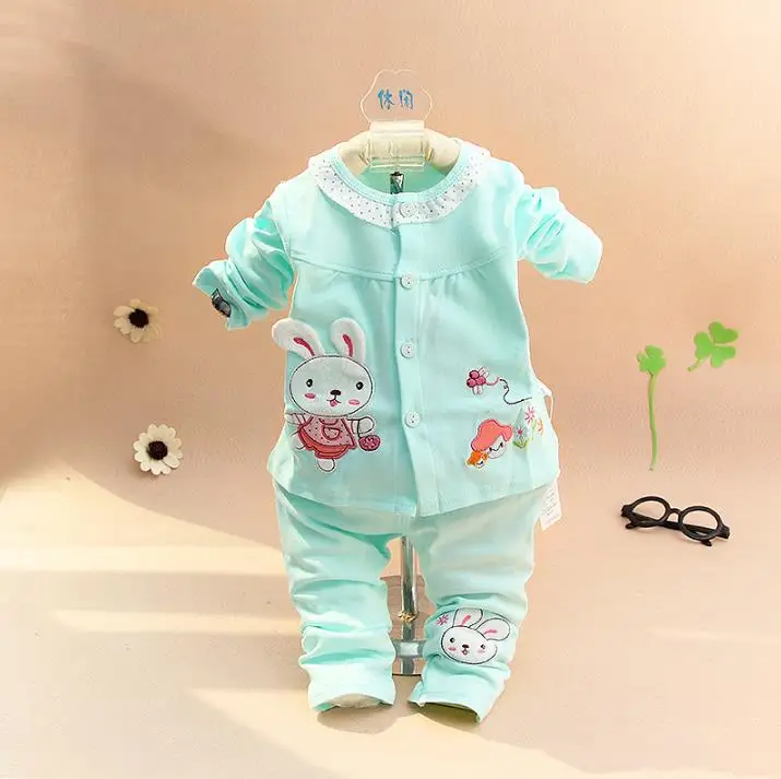 Spring and autumn girl suit, lovely baby suit.