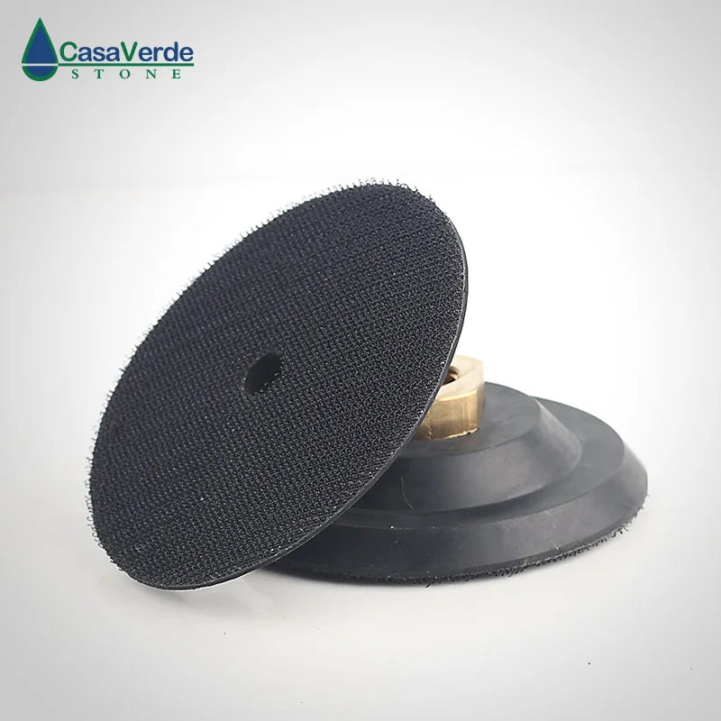 

Free shipping 4 inch rubber backer pad 100mm M14 or 58-11 thread for diamond polishing pads