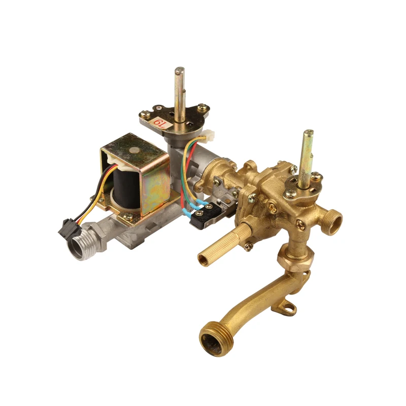 Isuotuo General Gas Water Heater Accessories Brass Inlet Water-gas Linkage Valve Assembly for Repair