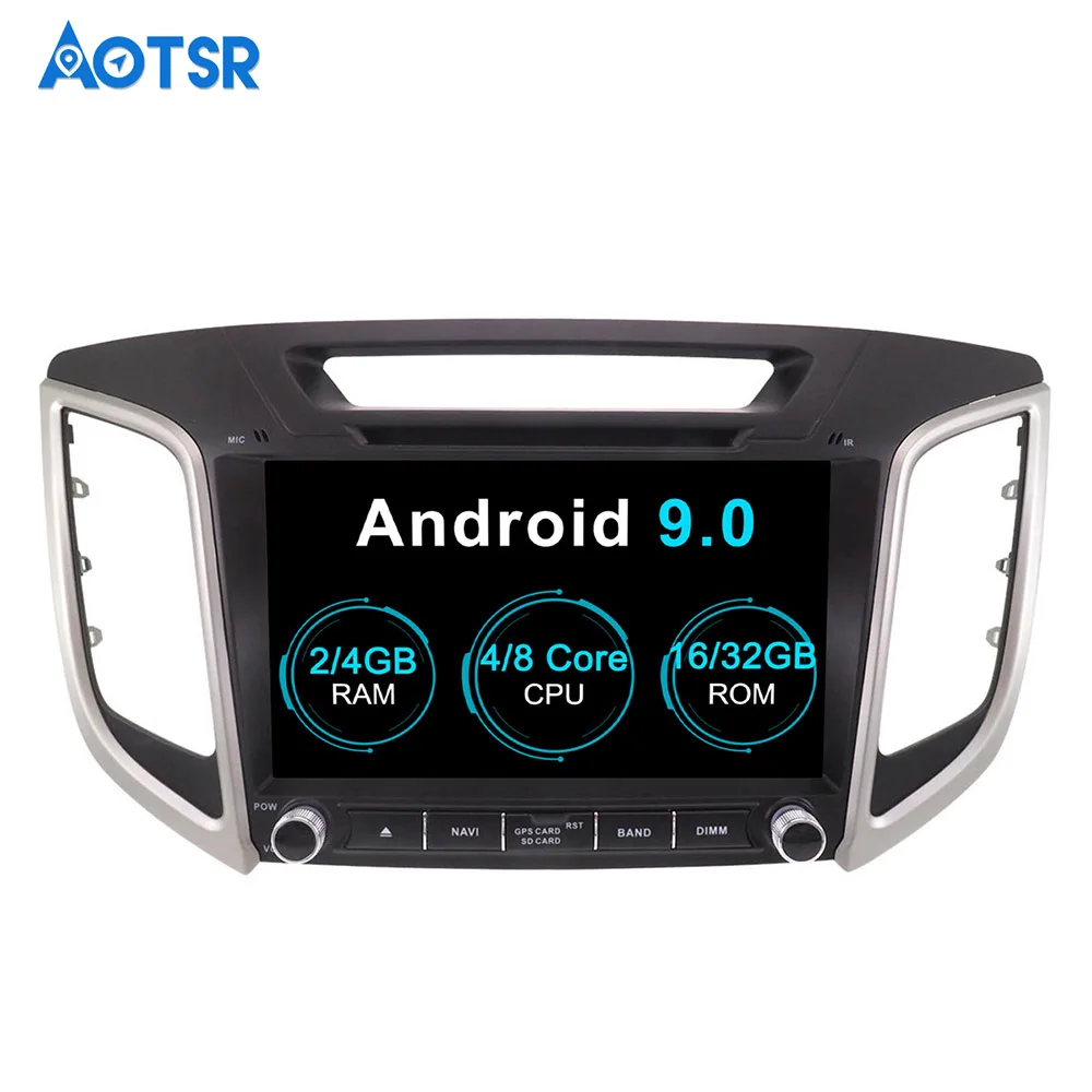 Aotsr Android 13 GPS Navigation Car DVD Player For HYUNDAI IX25 CRETA 2014-2018 Multimedia Radio Recorder 2 DIN 4G+32G 2G+16G