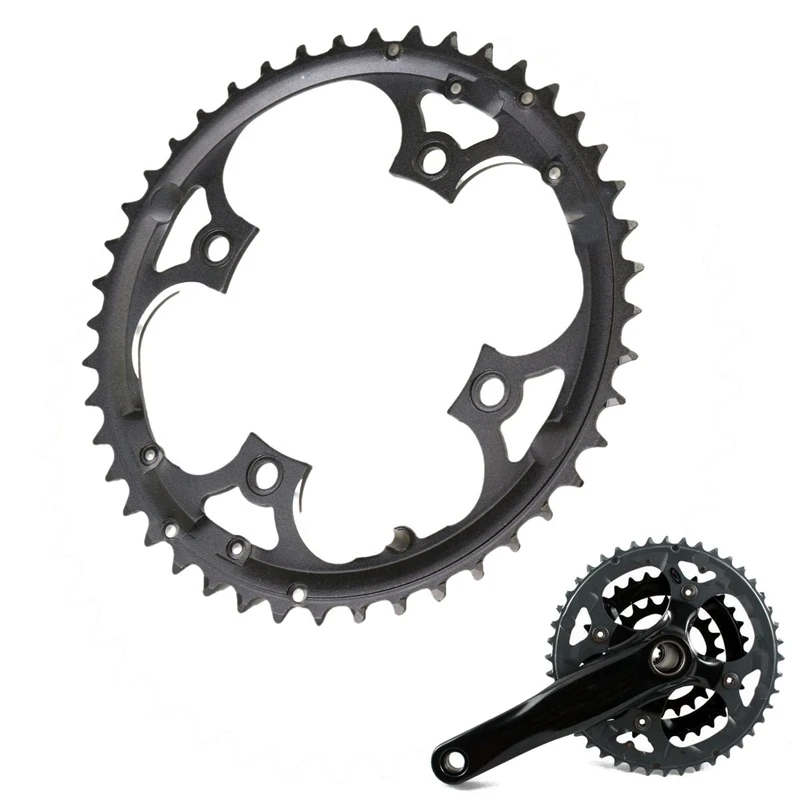 

9 Speed 44T Chainring Crank Carbon Steel Bike Crankset Chain Ring MTB Road Bike Chainwheel for Shimano SLX XT