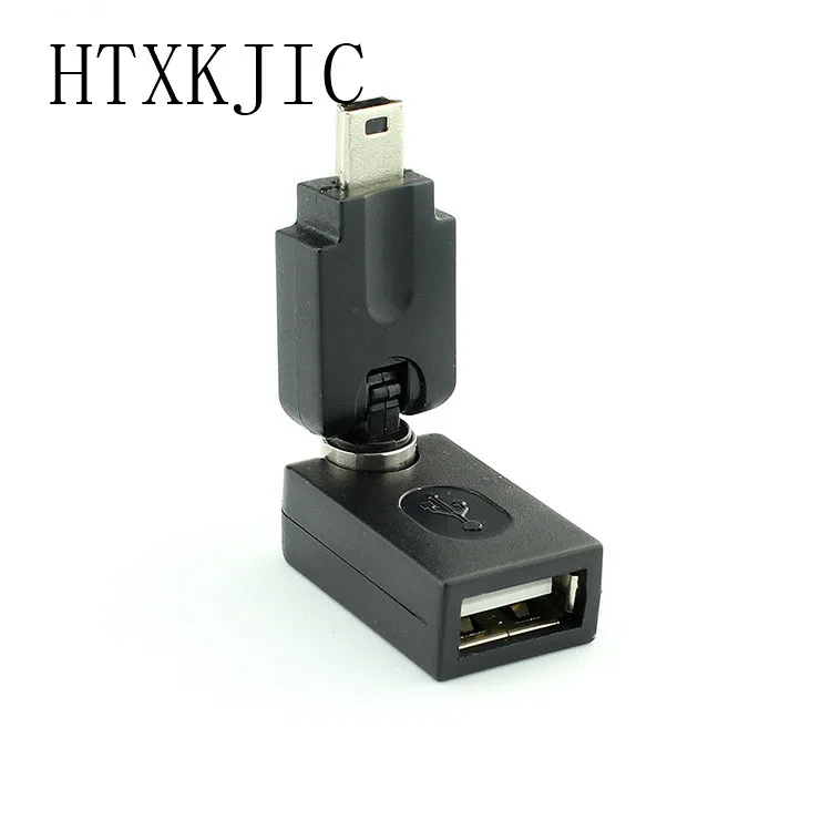 คุณภาพสูง USB 2.0 AF ไปยัง OTG Mini USB Adapter,รองรับการหมุน 360 องศา HTXKJIC