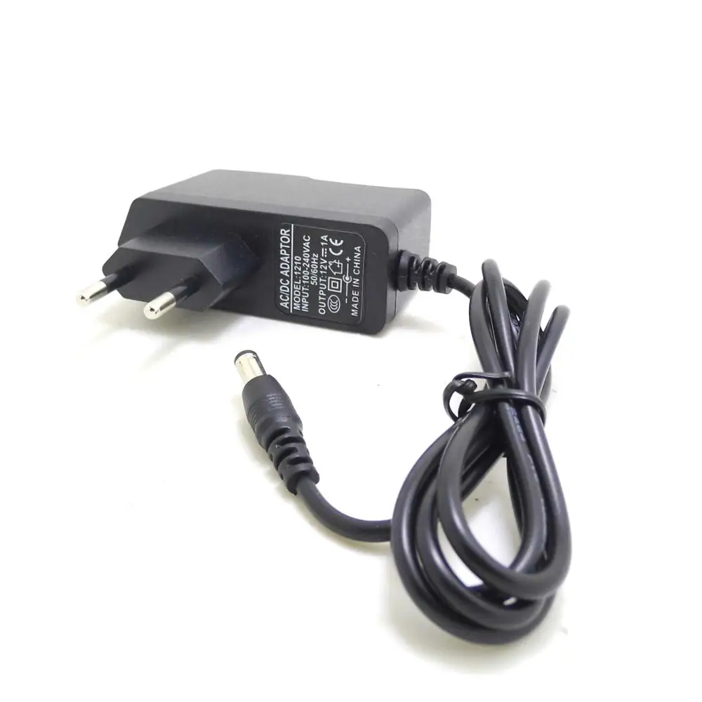 JIENUO EU Plug AC DC Power Adapter Supply Charger for Security Surveillance CCTV Camera IP Monitor 100-240V 12V 1A(2.1mm*5.5mm) image 6