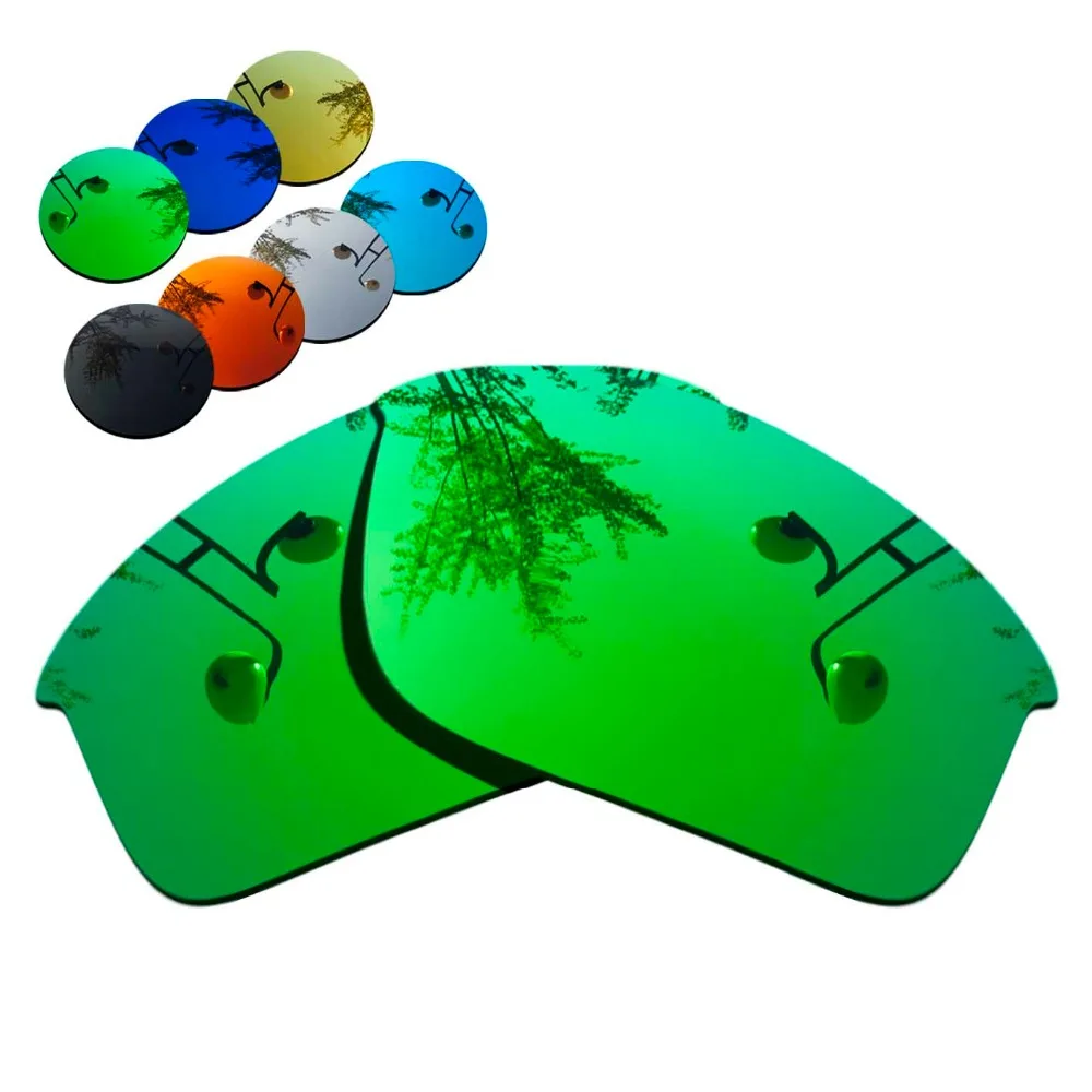 

100% Precisely Cut Polarized Replacement Lenses for Bottle Rocket Sunglasses Green Mirrored Coating Color- Choices