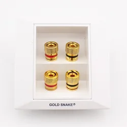 4 Position 4mm Banana Socket Speaker Panel Box Audio Panel Socket gold plated terminal Outlet 86 Size