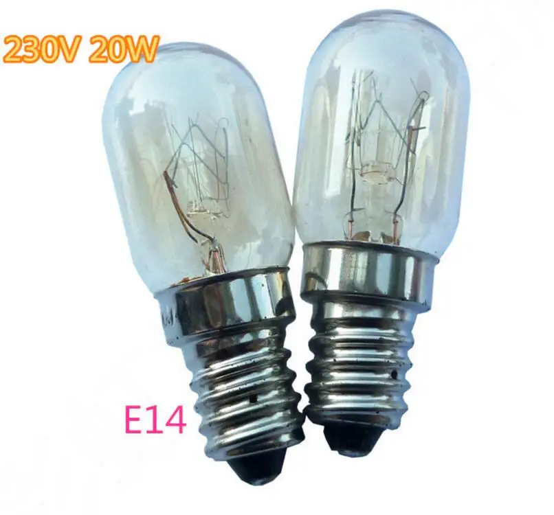 230V20W Microwave Oven or fridge Parts globe bulb E14 screw type