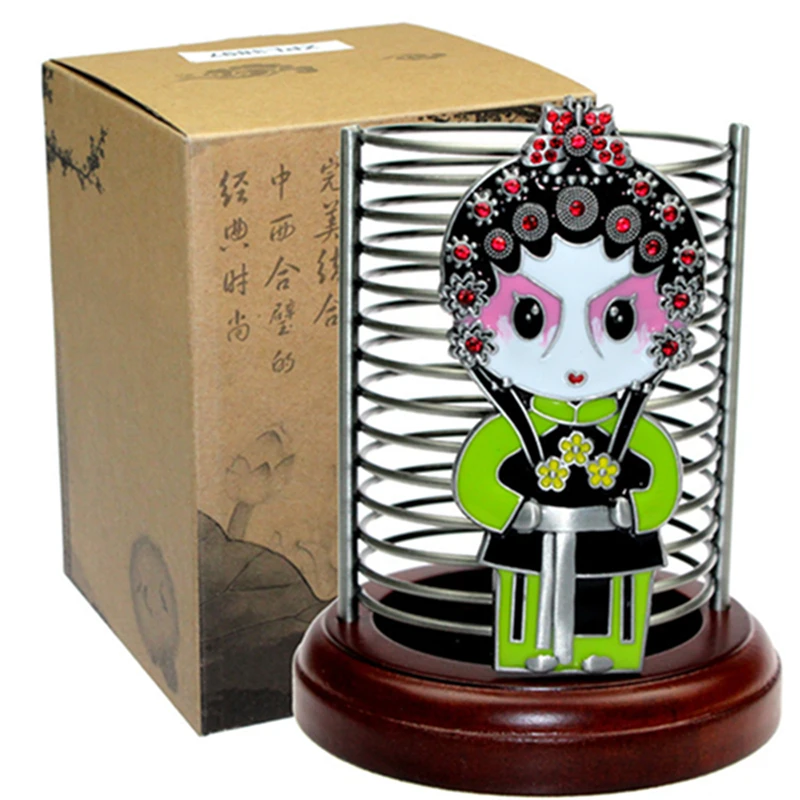 Hot Sale Chinese Peking Opera Mask Features Crafts Desktop Storage Box Home Decortion Business Gifts