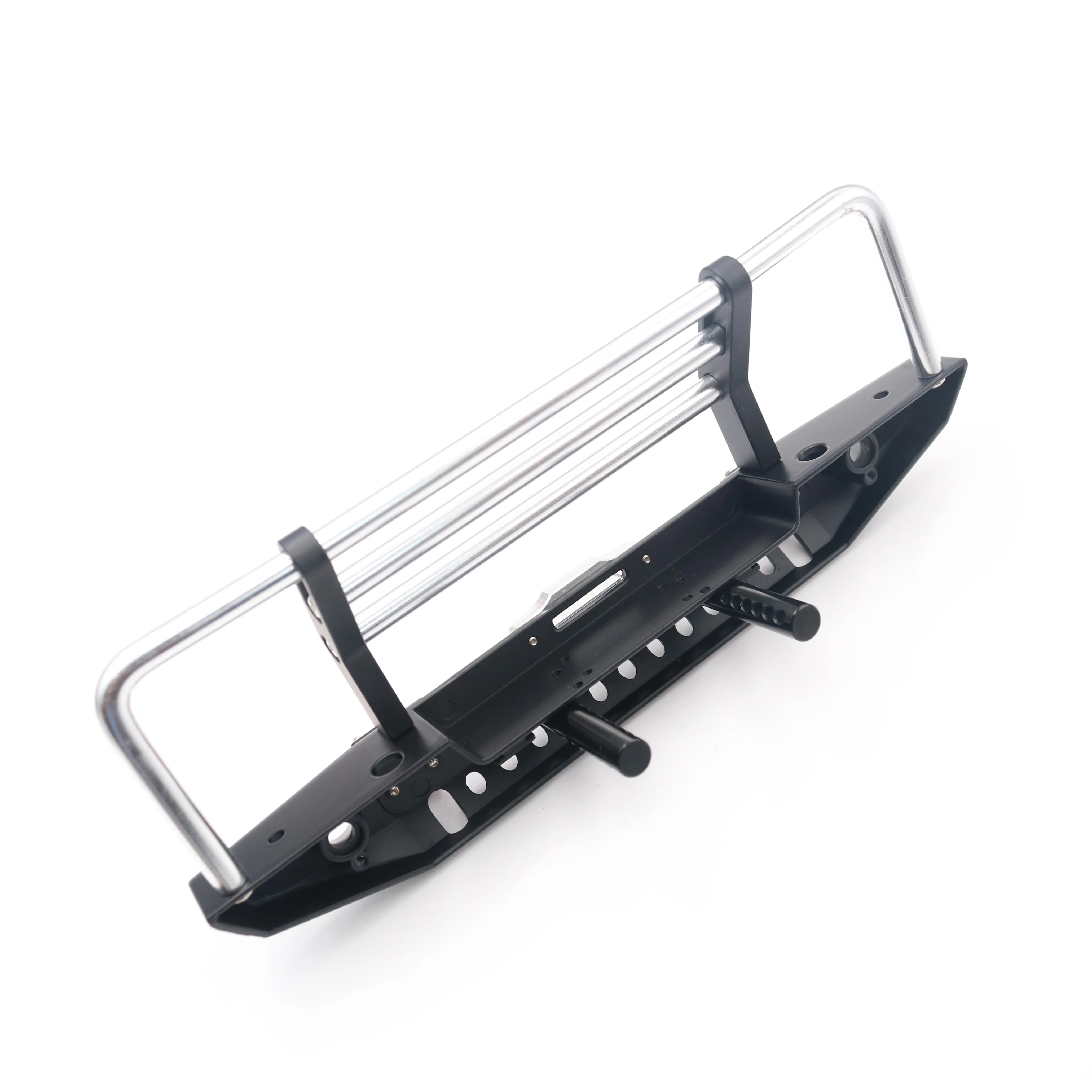 KYX Racing Alloy Front Bumper with LED Lights for 1/10 RC Crawler Car Traxxas TRX-4 TRX4 Redcat Gen8 Scout II