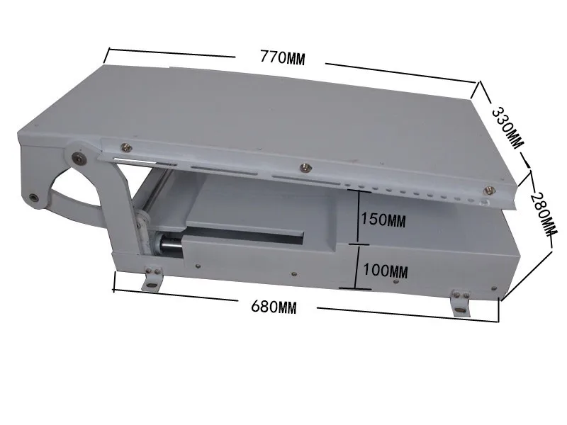 Motorized Ceiling Hidden Flip Down Led lcd Tv Lift Mount Hanger Holder Electric Remote RS Control 110-250v for 32-72 TV Advertis image 6