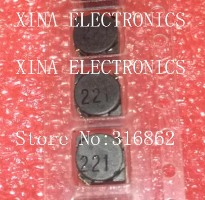 Shielded Inductor SMD Power Inductors 5D28 1.2A 220uh 221 marking 6X6X3MM 6*6*3MM 10pcs/lot 10UH/100UH/15UH/150UH/22UH/33UH/47UH