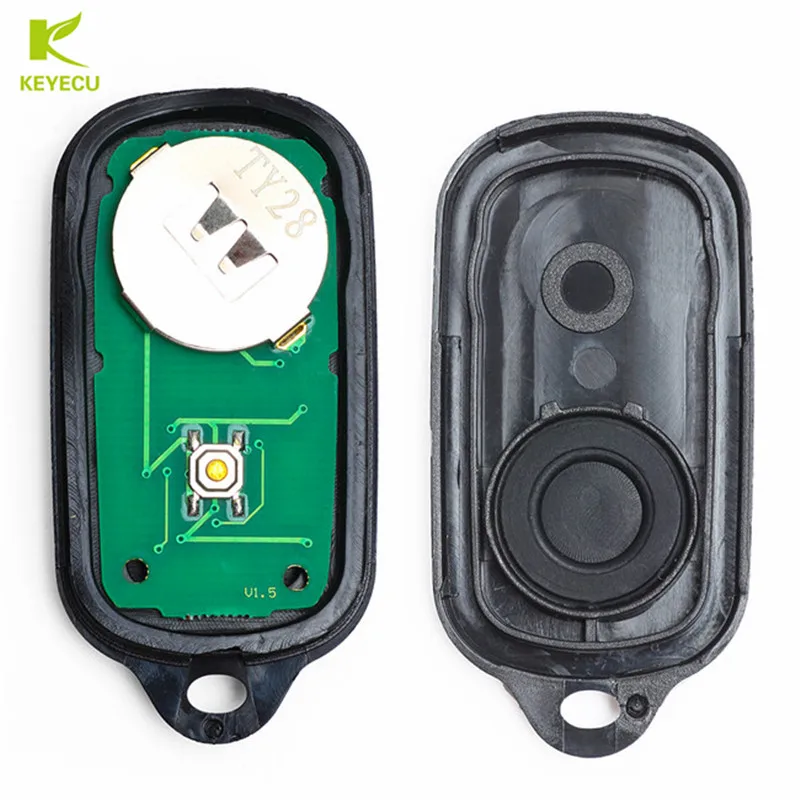 KEYECU New Keyless Entry 4 Button Remote Car Key Fobs for Toyota 4Runner 1999 - 2009, Sequoia 2000 - 2007