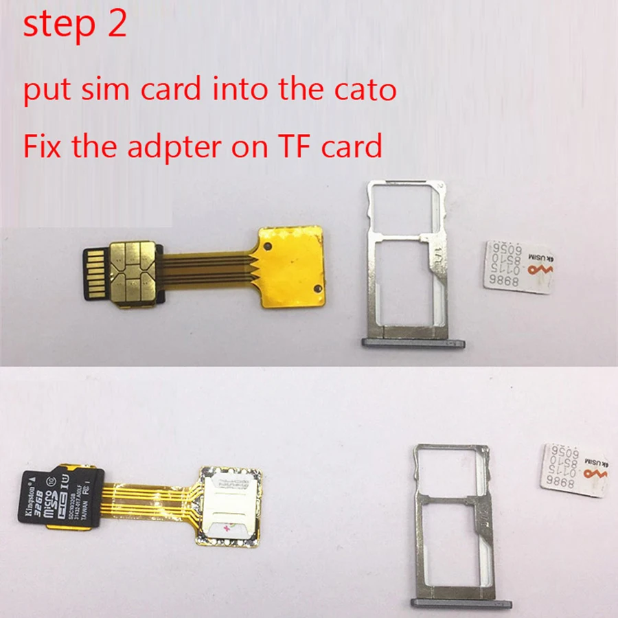 Hybrid Double Dual SIM Card Micro SD Adapter for Android Extender 2 Nano Micro SIM Adapter for Xiaomi Redmi for Samsung Phone