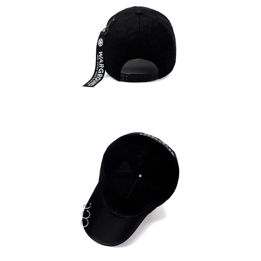 FS Black White Iron Ring Snapback Hip Hop Cap Streetwear Baseball Caps For Men Women Fashion Hat Bone Trucker Hats Gorras Hombre