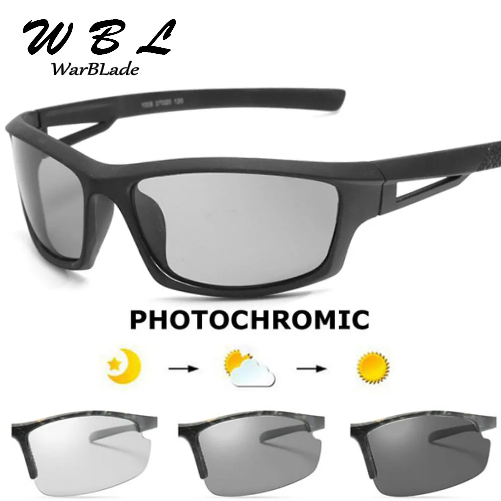 

Driving Photochromic Sunglasses Men Polarized Chameleon Discoloration Sun glasses for men oculos de sol masculino WarBLade