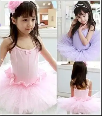 New Ballet Dress For Children Girls Ballet Dance Costumes Ballet Tutu Pink Lavender Girls Ballerina Dress Wear Kids Ballet Dress