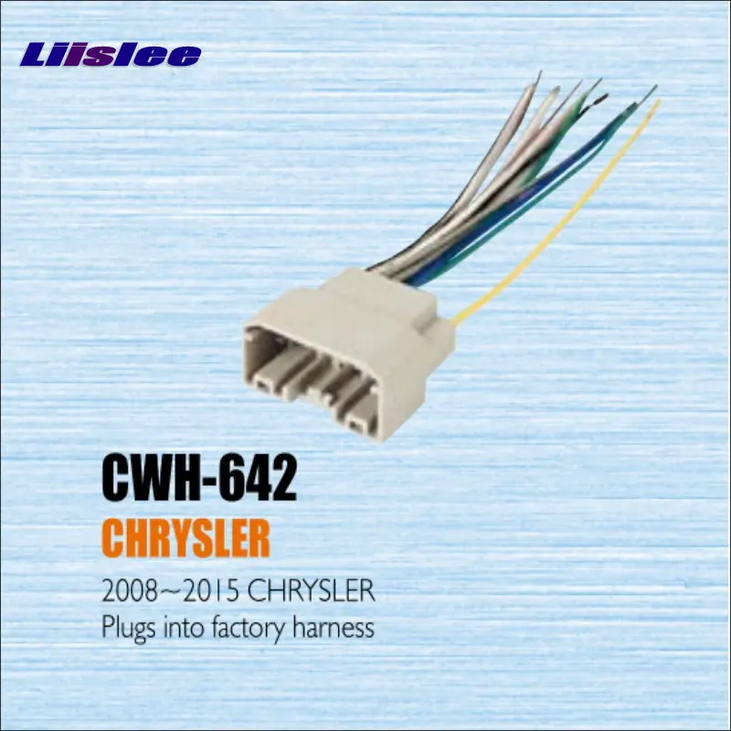 

For Chrysler 2008~2015 Plugs Into Factory Harness Radio Power Wire Adapter Aftermarket Stereo Cable/Male DIN To ISO