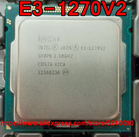 Processador CPU Intel-Xeon, E3-1270V2, 3,50 GHz, 8M, Soquete Quad-Core, 1155, Frete Grátis, E3 1270V2, E3-1270 V2, Original