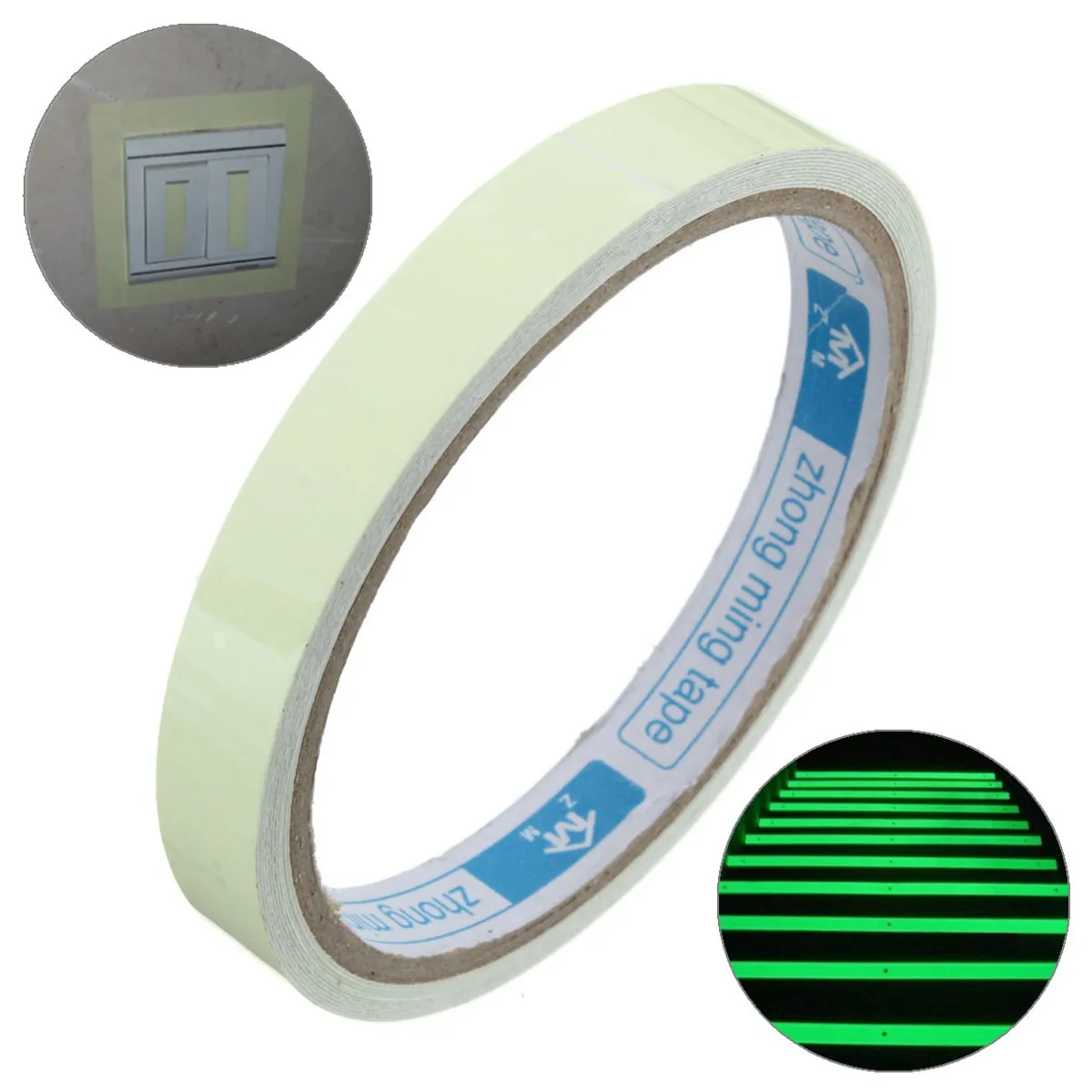 3M 10/15/20mm Green Luminous Tape Glow In The Dark Self-adhesive Warning Security