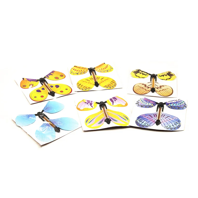 12pcs Magic Flying Butterfly Change From Empty Hands Freedom Butterfly Close Up Magic Tricks Magia Kids Toy Funny Gadgets