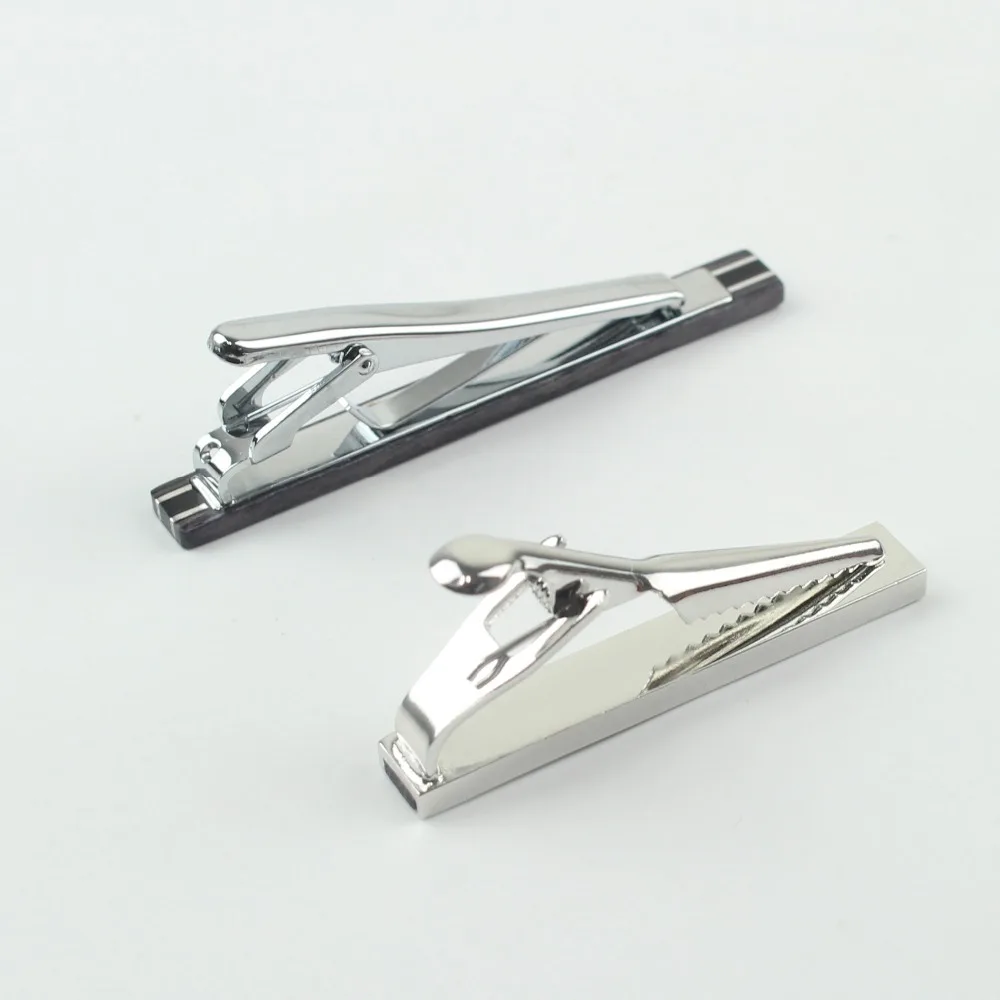 Normal Mens Wood Necktie Tie Clip Pin Skinny Glossy Clasp Copper Bar Wedding Slim Ties Clips Suits Accessories Jewelry
