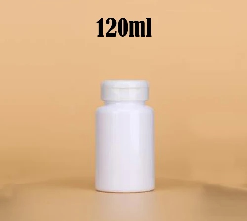 

20pcs 120ml White Color PET Flip Bottles, Capsules/Pills/Powder/Vitamin Plastic Bottles, Medicine Bottles