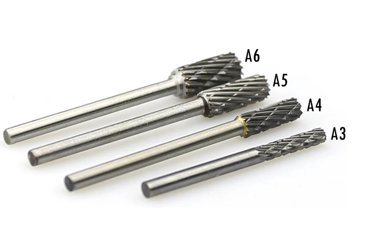 1 stück Hartmetall Rotary Grate 3mm schaft Dremel Dateien Mini Dill Schleifen Kopf – Detail 2