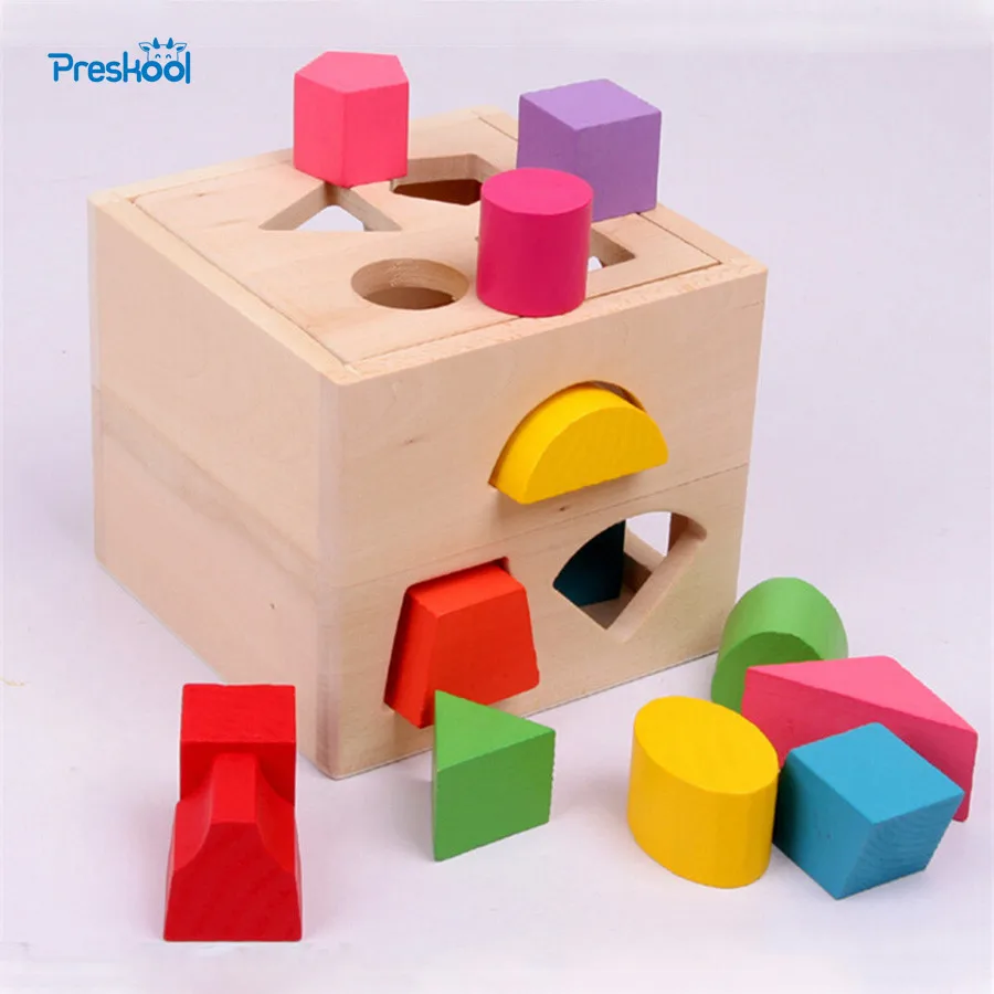 Baby Houten Speelgoed Montessori Brinquedos Educativos kinderen educatief Blokken Speelgoed Leren Onderwijs