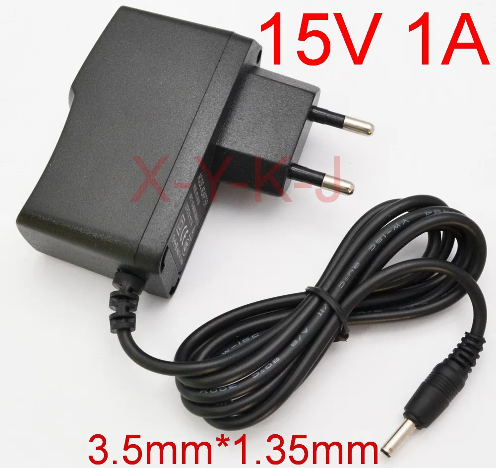 1PCS 15V1A High quality, IC program AC 100V-240V Converter Adapter DC 15V 1A Power Supply EU Plug DC 3.5mm x 1.35mm 1000mA