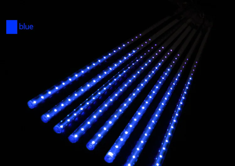 Multi-color 30CM Meteor Shower Rain Tubes AC100-240V LED Christmas Lights Wedding Party Garden Xmas String Light Outdoor