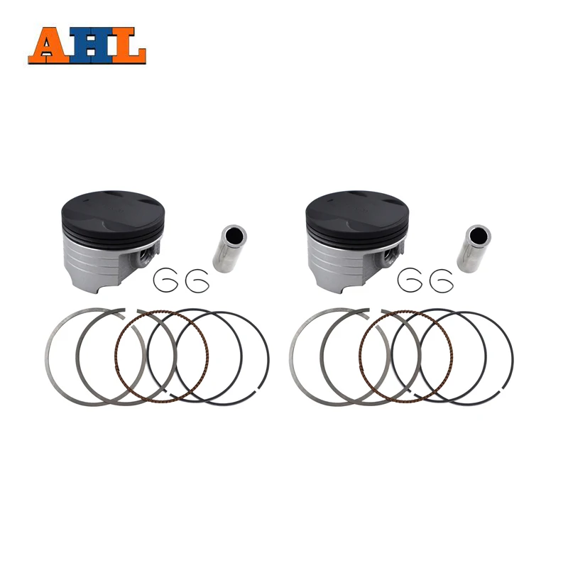 

AHL 1 / 2 Sets STD ~ +100 49mm~50mm Motorcycle Piston & Piston Ring Kit For YAMAHA XC125 XC 125 1990-1993 XV250 XV 250 1988-2018