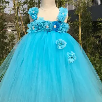 10 best sales Vestido turquesa para meninas - №4