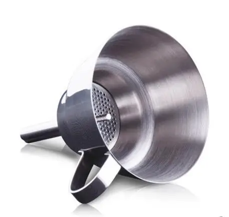 Stainless Steel Funnel kitchen with bracket Oil conical funnel Sugar syrup dispenser for Cake Shop and Kitchen