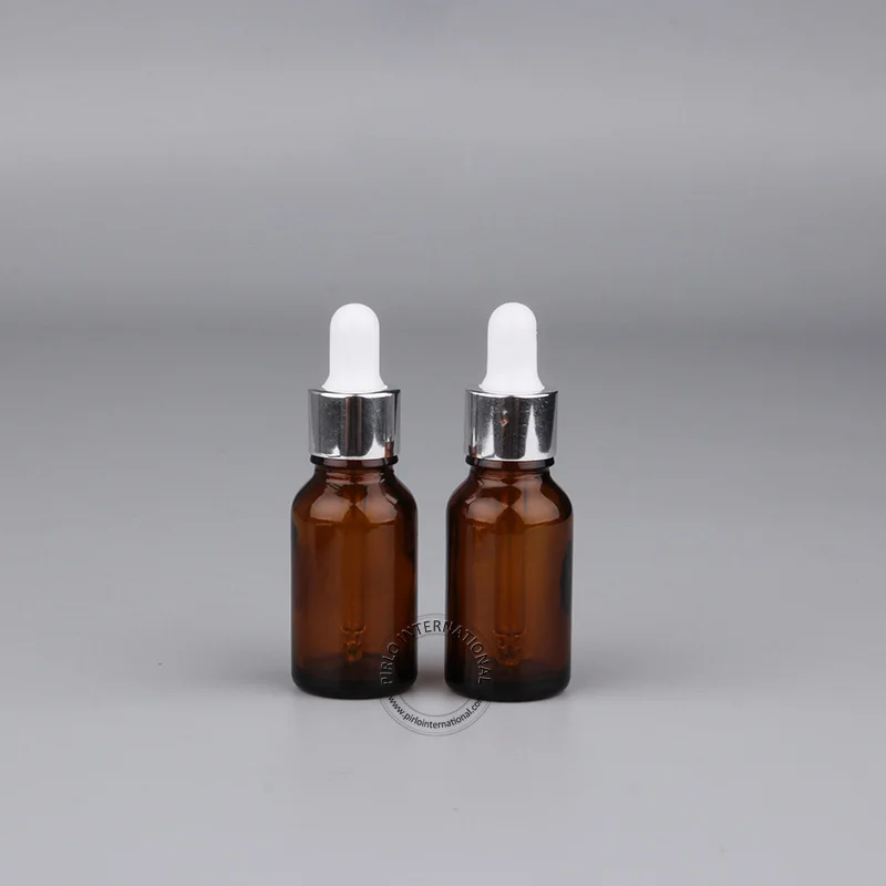 

Free Shipping Wholesale 15ml/15cc Amber Essential Oil Bottle 0.5 oz High Quality Glass Dropper Bottle Small Glassware