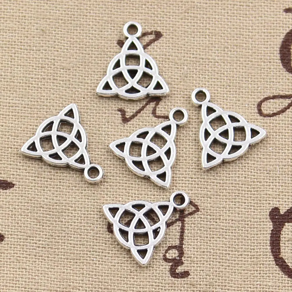 15pcs Charms Amulet 16x14mm Antique Making Pendant fit,Vintage Tibetan Bronze Silver color,DIY Handmade Jewelry