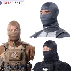 Military Tactics New Dolid Color Head Sets Windproof Outdoor Riding Protection Camouflage Warm Rattlesnake Ninja Turban