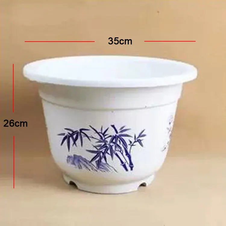 

2PCS/Lot 2014 New Crafts Big Flower Pots Planters PE Resin Large Flower Pot Good Quality Free Shipping