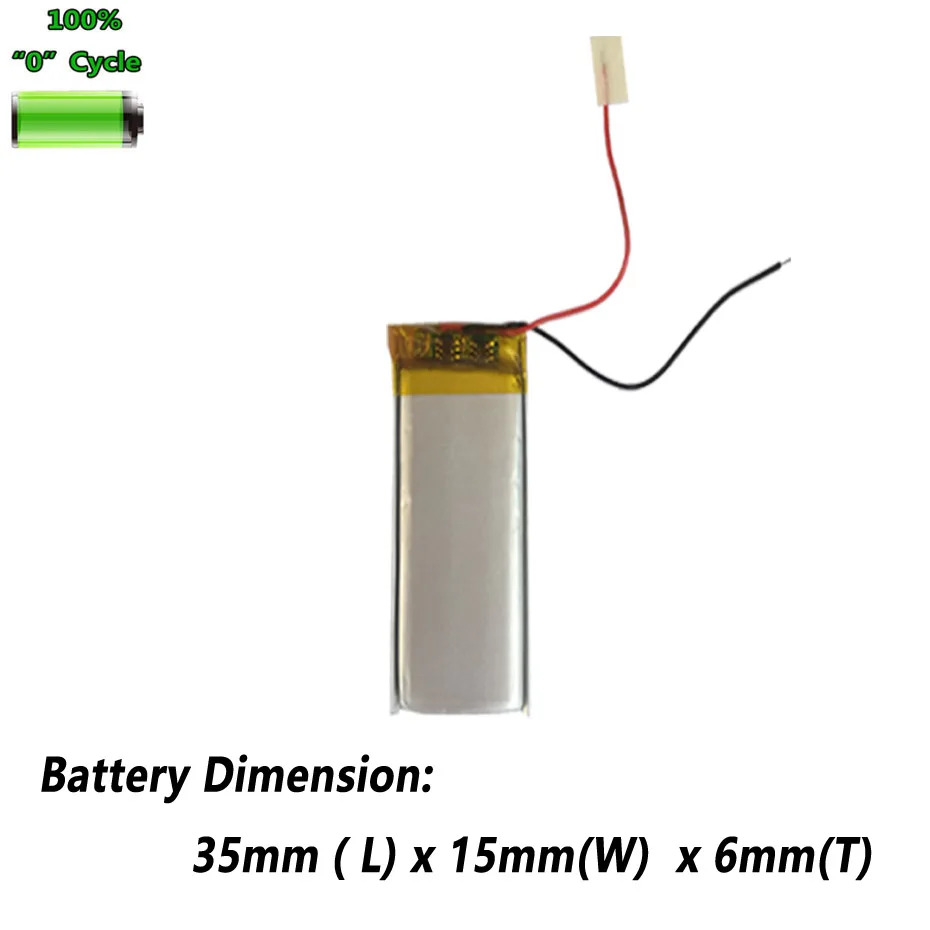 Li-polymer 300mAh 601535 Batterie Für Bluetooth headset Spielzeug aufnahme/punkt lesen stift Kamera Spielzeug MP4 Batterie akkumulator AKKU