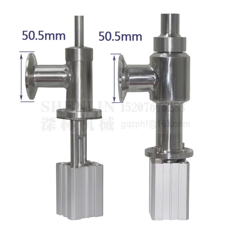 SHENLIN Filling machine outlet valve anti-drop filling nozzle device 19mm pipe or 51mm disk connector ss304 water filler head