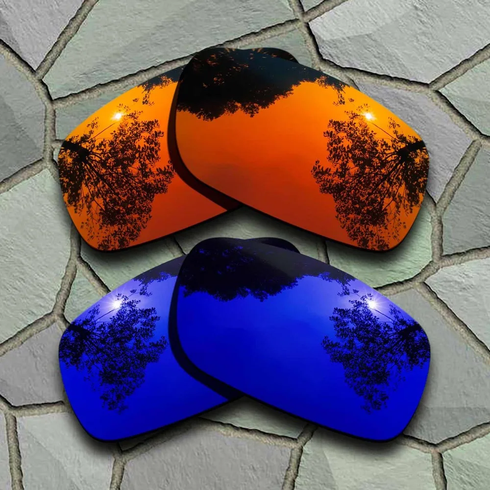 

Red Orange&Violet Blue Sunglasses Polarized Replacement Lenses for Oakley Crankshaft