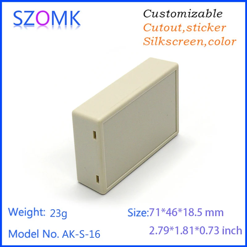 Plastic enclosure box instrument enclsoure (4Pcs) 71*46*18.5mm project box for Diy housing outlet box plastic electrical cabinet