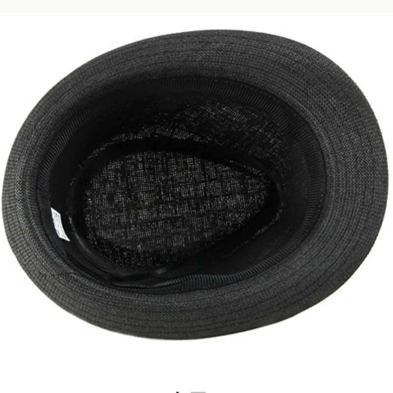 Chapéus de verão ht2490 para homens, chapéu de praia vintage, chapéus de palha de aba curta com cinto, estilo coreano, chapéu panamá