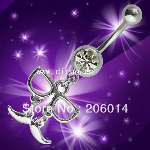 Wholesale Beard Navle Ring  Navel Ring Belly Ring Body Piercing Jewelry  nickel-free5pcs/lot