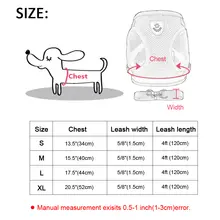 Reflective Cat and Small Dog Harness Set #3