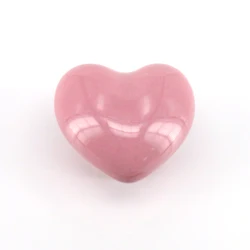 6x Ceramic Heart Shape Knobs for Baby Kid's Children's Furniture Door Dresser Drawer Cupboard Pink Ceramic Heart Cabinet Knobs