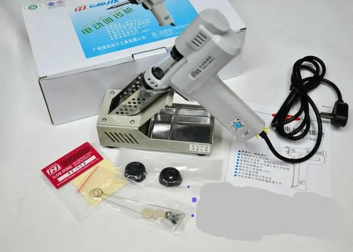 ปืนยิงปืนไฟฟ้าดูดซับปืน S-995A สูญญากาศ Desoldering Pump Solder Sucker ปืน 220 V 100 W De - solder ปืน